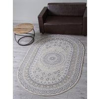 Ковер для жилой комнаты Merinos Cuba F399-OVAL-BEIGE (1х2)