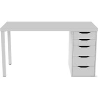 Стол Mebelain Ingar 2/5T (белый)