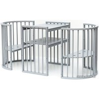 Кроватка-трансформер Bambini М.01.10.14 (серый)