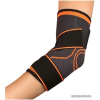 Суппорт локтя Indigo IN217 (M, черный/оранжевый) в Лиде