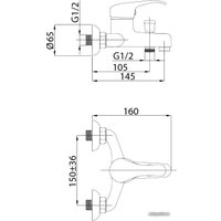 Смеситель Rubineta Optima-10/K [O10K08]