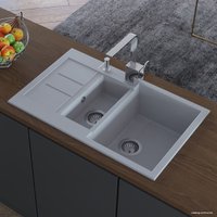 Кухонная мойка Aquasanita Tesa SQT151AW (black metallic 601)