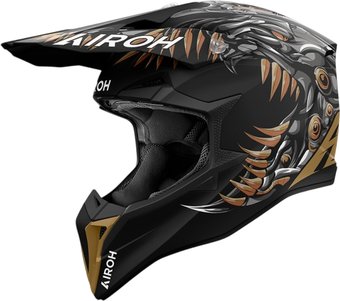 Мотошлем Airoh WRAAAP Cyborg WRAC35-S (S, матовый)