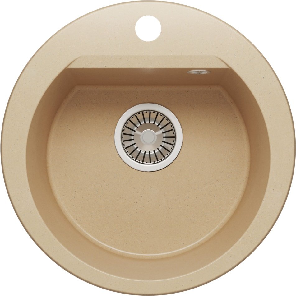 Кухонная мойка Polygran Atol-460 (бежевый 27)