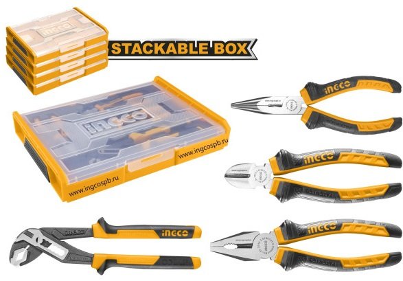 

Набор пассатижей Ingco HKTV01P041 (4 предмета)