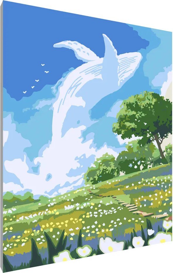 

Картина по номерам PaintLine Небесный кит PL-00065