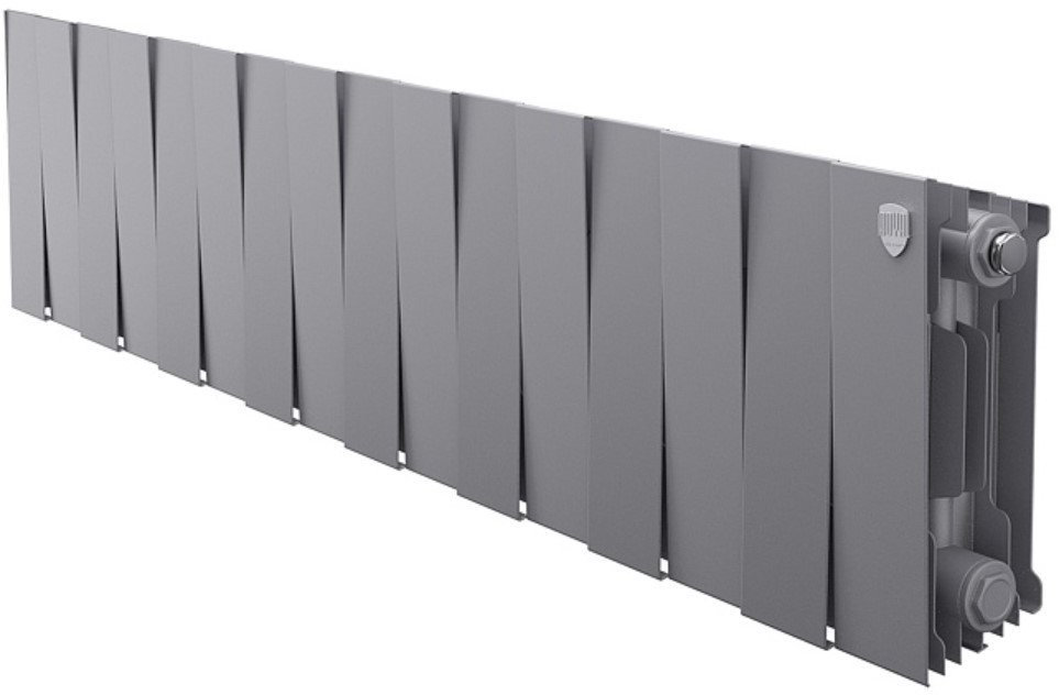 

Биметаллический радиатор Royal Thermo PianoForte 200 Silver Satin (16 секций) боковое подключение