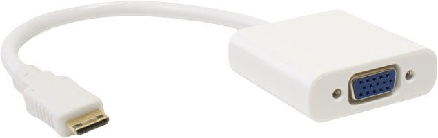 

Адаптер USBTOP miniHDMI – VGA (белый)