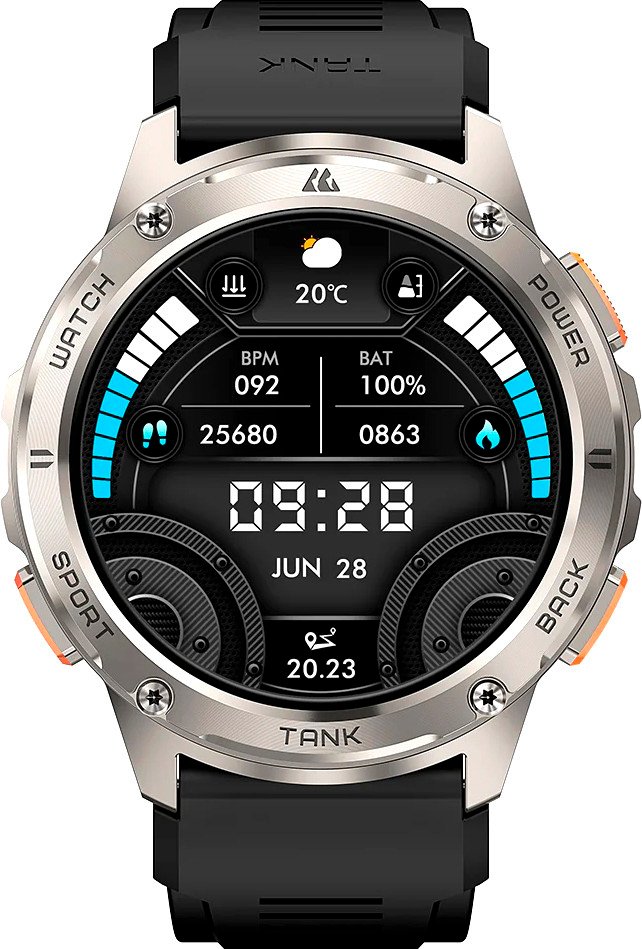 

Умные часы Kospet Tank T3 (серебристый)