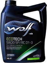

Моторное масло Wolf EcoTech 5W-20 SP/RC D1-3 4л