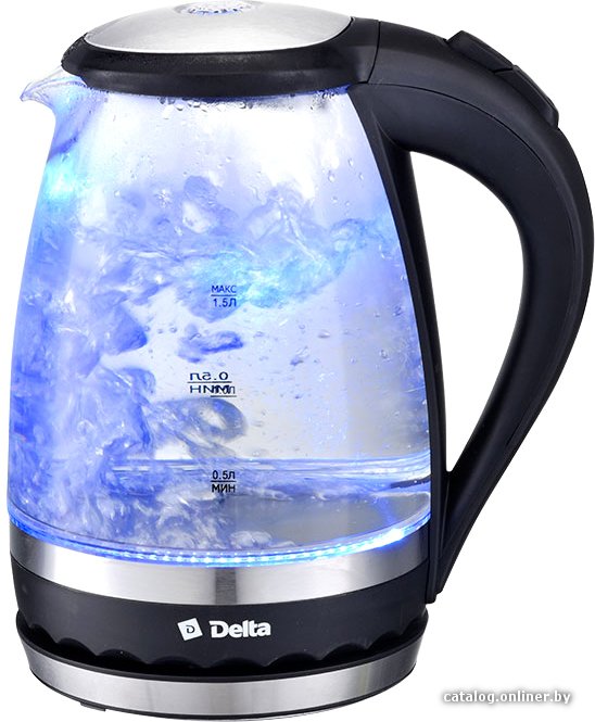 Электрический чайник Delta DL-1202 (черный)