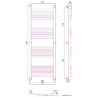 Полотенцесушитель Сунержа Богема+ выгнутая 1500х500 03-0221-1550