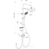 Душевая система  Milardo Ideal Spa ILSBL3FM76