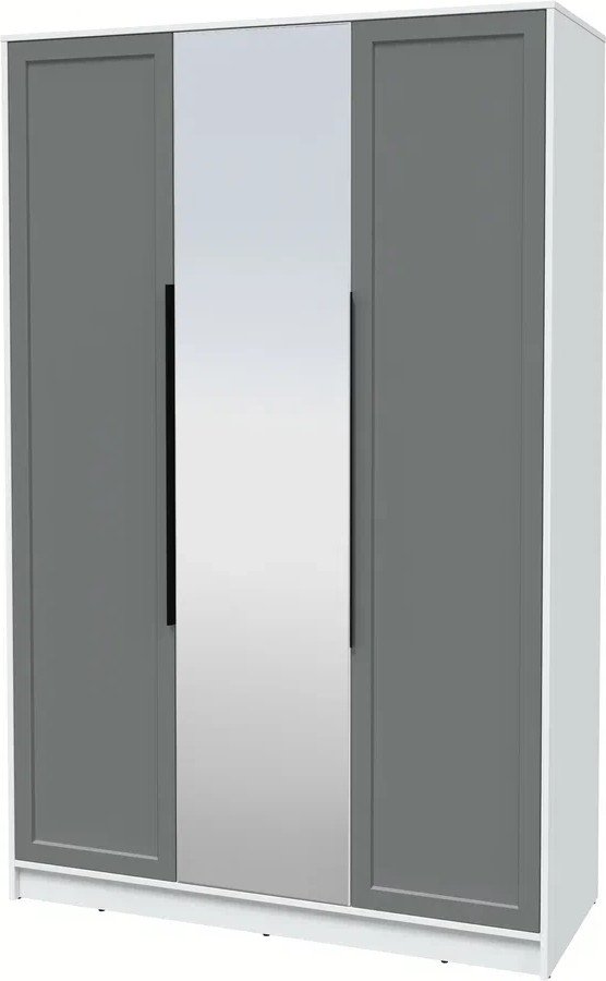 

Шкаф распашной Интерлиния Концепт Тренд КТ-Ш3(з) (белый платинум/серый)