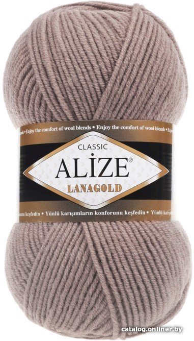 Пряжа для вязания Alize Lanagold 584 (240 м, норка)