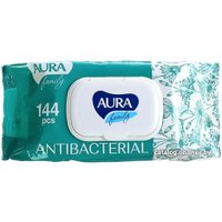 Влажные салфетки Aura Family для всей семьи с антибактериальным эффектом (144 шт)
