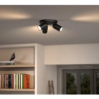 Припотолочная люстра Philips Pongee Plate/Spiral Black 3xNW 230V 915005531301