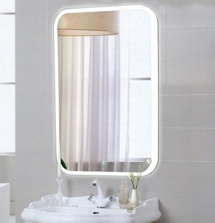 

Континент Зеркало Glamour LED 60x80 (с часами)