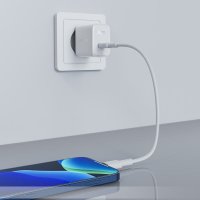 Сетевое зарядное AceFast A21 (белый)