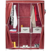 Тканевый шкаф Mio Tesoro Lari 3 (бордовый)