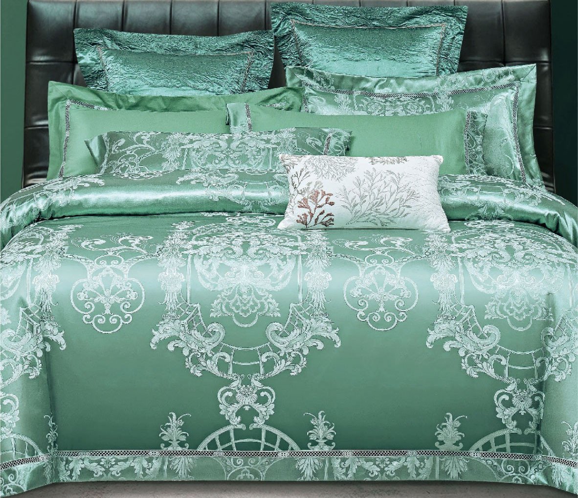 

Постельное белье Alleri Сатин Jacquard Premium 2сп с европростыней СЖ-086