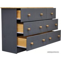 Комод Диприз Ром 7 ящиков Д 20032.3 (серый воск/антик)