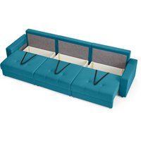 Диван Mio Tesoro Манчестер 292 1.5ек-1.5ек-1.5ек (1102 аквамарин)