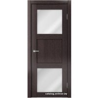 Межкомнатная дверь MDF-Techno Dominika 805 90x200 (дуб серый, стекло лакобель белый)