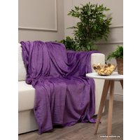 Плед Tex Republic Absolute Однотонный Фланель 1.5 24855 (фиолетовый)