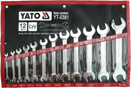 

Набор ключей Yato YT-0381 12 предметов