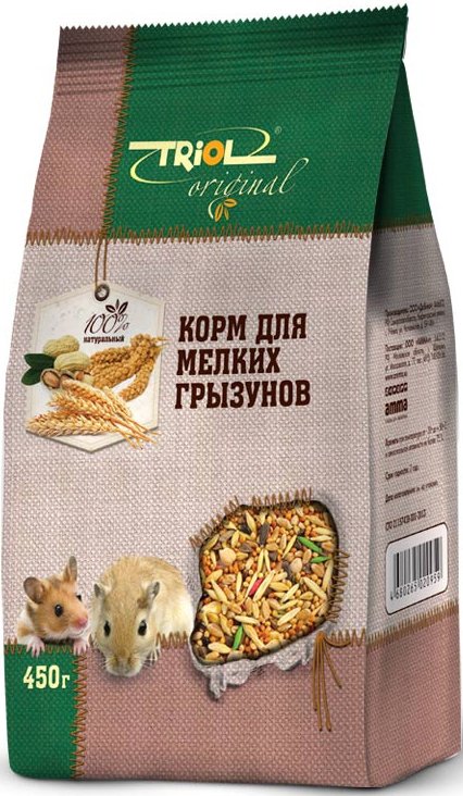 

Корм для грызунов Triol Original для мелких грызунов 450 г