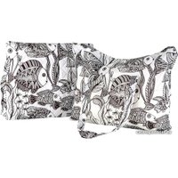 Полотенце Сирень Рыбы 4999340 (серый)