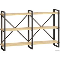 Стеллаж LoftyHome Лондейл Рант 160 (натуральный/черный)