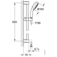 Душевой гарнитур  Grohe New Tempesta Cosmopolitan 100 27786001