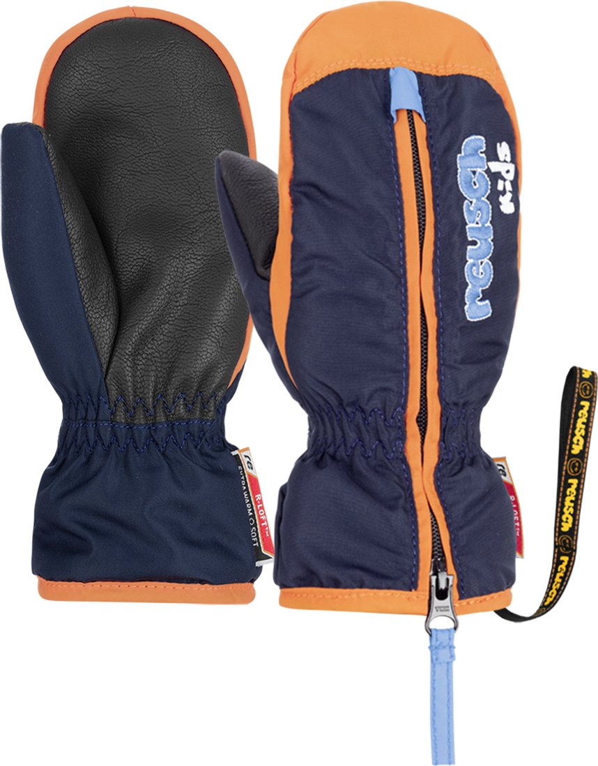

Горнолыжные варежки Reusch Ben Mitten 4685408-0425 (р. 0, dress blue/orange popsicle)