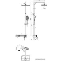 Душевая система  Cersanit Vivo 64089