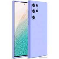 Чехол для телефона KST Silicone Cover для Samsung Galaxy S23 Ultra (фиалковый с закрытым низом)
