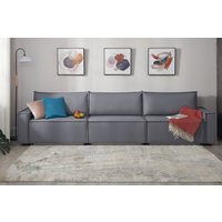 Диван Mio Tesoro Дюссельдорф 293 1.5ек-1.5ек-1.5ек (1173 Savanna Plus Grafit)