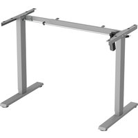 Стол с регулировкой высоты ErgoSmart Wooden Electric Desk Slim 1300х750х27 мм (скошенный край, дуб галифакс/серый) в Витебске