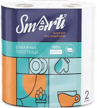 Бумажные полотенца Smarti 2-слоные (2 шт)