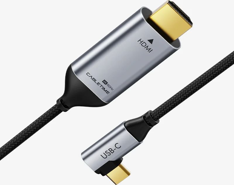 

Кабель Cabletime CC11K USB Type-C - HDMI CT-C160-PU31-CMRHD1-S1.8 (1.8 м, черный)