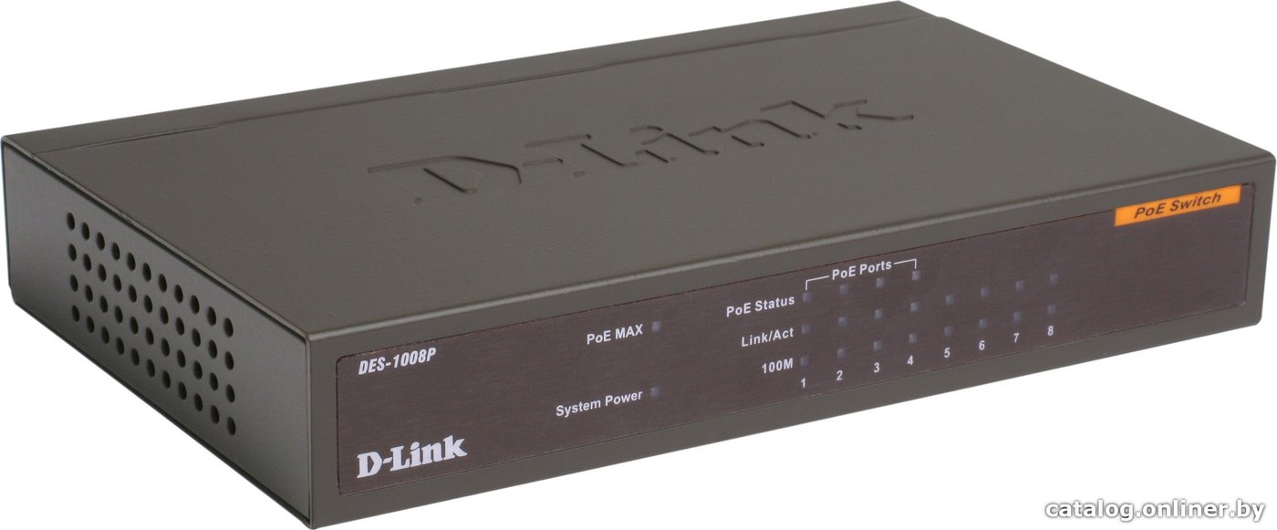 Неуправляемый коммутатор D-Link DES-1008P