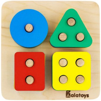 Сортер Alatoys Пирамидка ПЗЛ3516