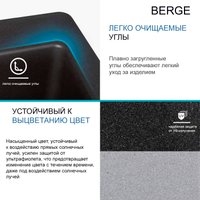 Кухонная мойка Berge BR-4200 (чёрный матовый)