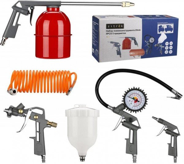 

Zitrek 5PCS-1 SET5 (краскораспылитель, пневмоинструмент)