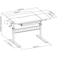 Парта Растущая мебель Е603