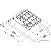 Варочная панель Franke FHNE 604 3G TC XS C