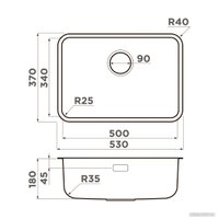 Кухонная мойка Omoikiri Omi 53-U/I-LG Ultra Mini (светлое золото)