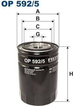 

Масляный фильтр Filtron OP 592/5