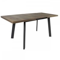 Кухонный стол Виста Саппоро 90x160/201 (дуб олово/матовый черный)